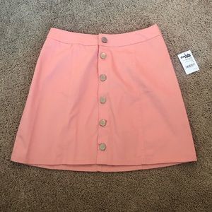 Button down pink skirt